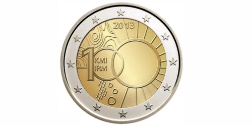 2 EUROS BELGICA 2013 CENTENARIO DEL INSTITUTO METEOROLOGICO