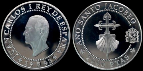 ESPAÑA AÑO SANTO JACOBEO 1993 SERIE COMPLETA EN PLATA - Imagen 3