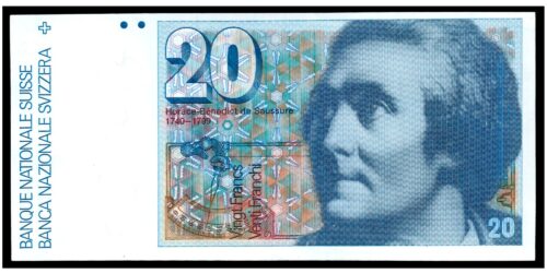 BILLETE; SUIZA 20 FRANCOS (1978-92)