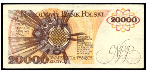 Alternative view of BILLETE; POLONIA 20000 ZLOTYCH 1989