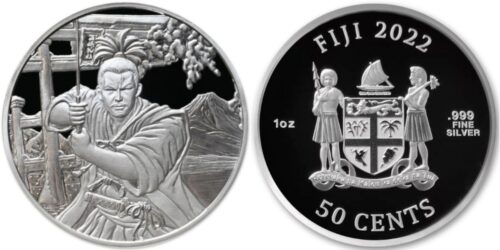 FIJI 50 CENTAVOS 2022 SAMURAI
