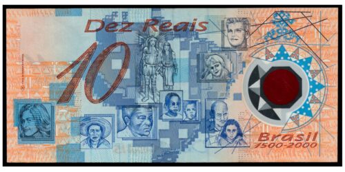 Alternative view of BILLETE; BRASIL 10 REALES 2000 PEDRO ALVARES CABRAL