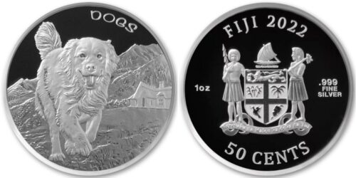 FIJI 50 CENTAVOS 2022 PERRO