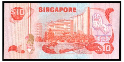 Alternative view of BILLETE; SINGAPUR 10 DOLARES (1979-80)