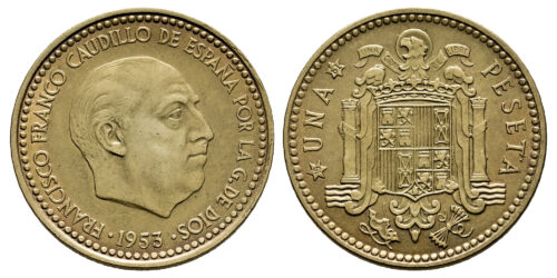 ESTADO ESPAÑOL 1 PESETA 1953*19-61