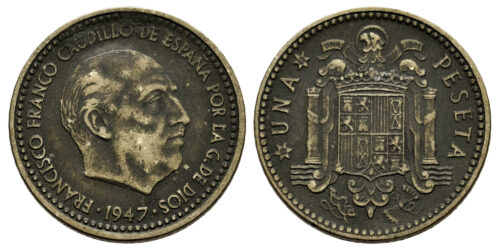 ESTADO ESPAÑOL 1 PESETA 1947*19-48