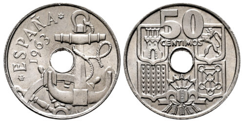 ESTADO ESPAÑOL 50 CENTIMOS 1963*19-64