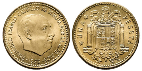 ESTADO ESPAÑOL 1 PESETA 1953*19-56