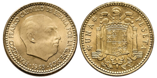 ESTADO ESPAÑOL 1 PESETA 1953*19-62