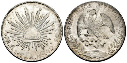 MEXICO 8 REALES 1897 MEXICO AM