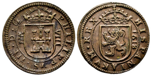 FELIPE III  8 MARAVEDIS 1618 SEGOVIA