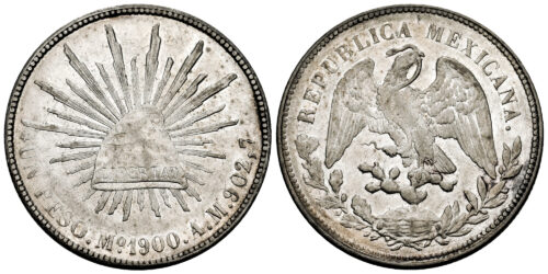 MEXICO 1 PESO 1900 MEXICO AM