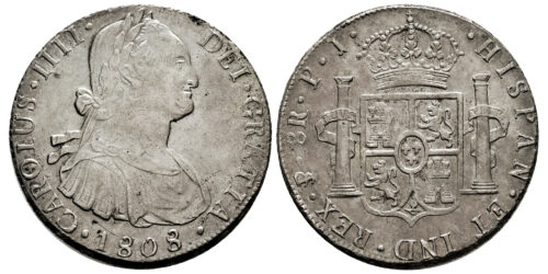 CARLOS IV  8 REALES 1808 POTOSI PJ