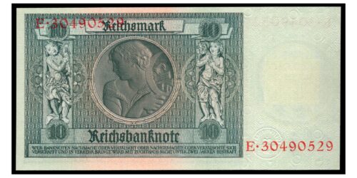 Alternative view of BILLETE; ALEMANIA DEMOCRATICA 10 MARCOS 1948