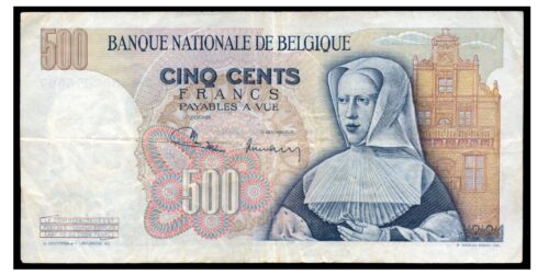 Alternative view of BILLETE: BELGICA 500 FRANCOS 1971