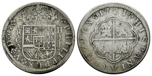 FELIPE V  2 REALES 1721 CUENCA JJ