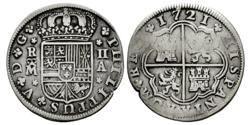 FELIPE V  2 REALES 1721 MADRID A