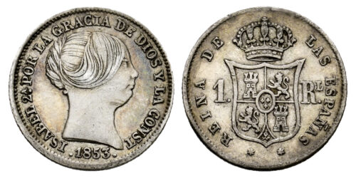 ISABEL II  1 REAL 1853 MADRID