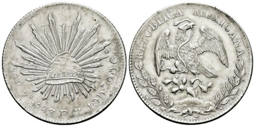 MEXICO 8 REALES 1893 ZACATECAS FZ