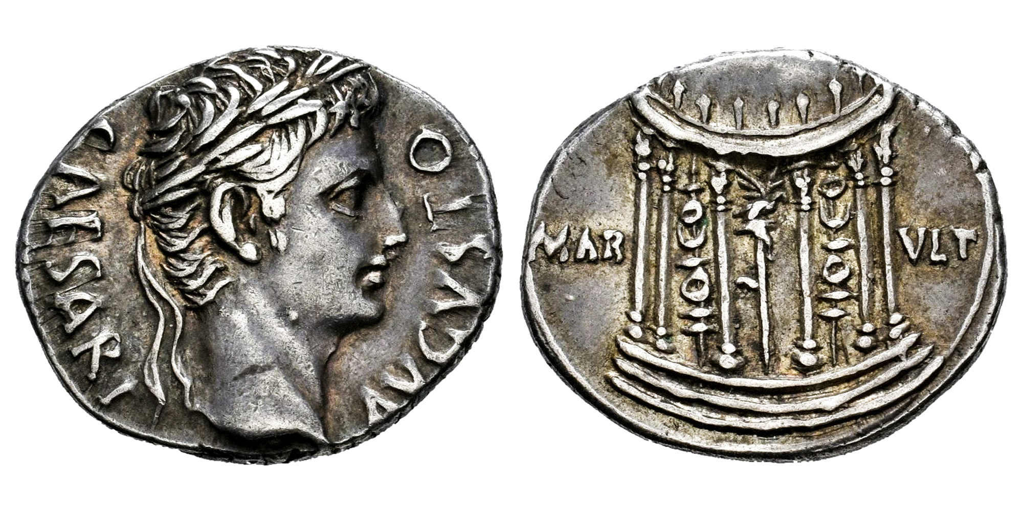 AUGUSTO (DENARIO) 18 a.C. COLONIA PATRICIA