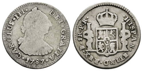 CARLOS III  1 REAL 1787 POTOSI PR