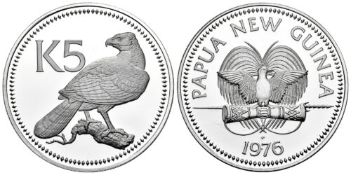 PAPUA NUEVA GUINEA 5 KINA 1976