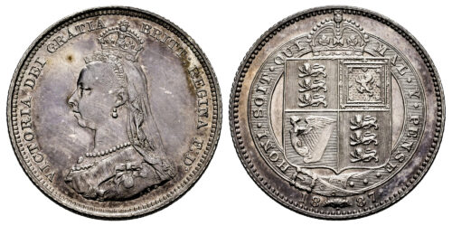 INGLATERRA 1 SHILLING 1887