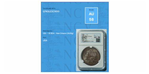 USA 1 DOLAR 1904 O - Imagen 2
