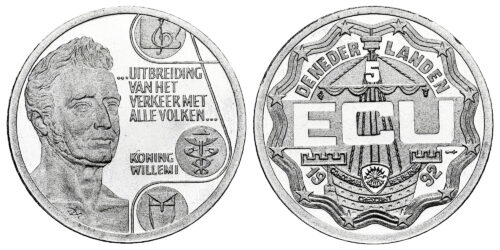 HOLANDA 5 ECUS 1992