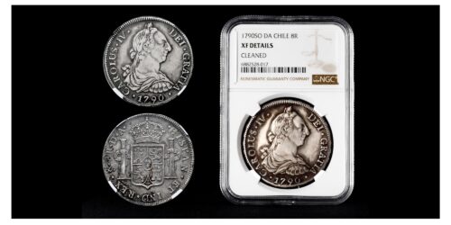 CARLOS IV  8 REALES 1790 SANTIAGO DA