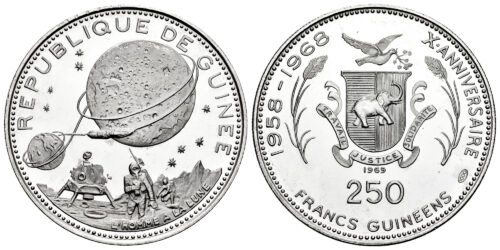 GUINEA 250 FRANCOS 1969