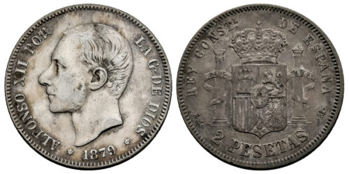 ALFONSO XII  2 PESETAS 1879