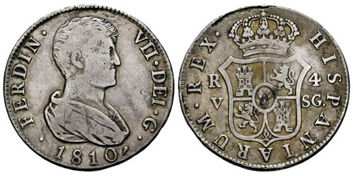 FERNANDO VII  4 REALES 1810 VALENCIA SG
