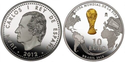 ESPAÑA 10 EUROS 2012  COPA MUNDIAL DE LA FIFA BRASIL 2014