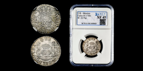 CARLOS III  2 REALES 1768 MEXICO M