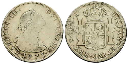CARLOS III  4 REALES 1773 POTOSI JR