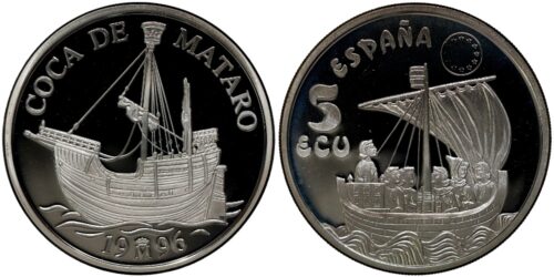 Alternative view of ESPAÑA 5 ECUS 1996 COCA DE MATARO