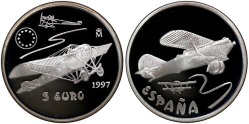 Alternative view of ESPAÑA 5 EURO 1997 NIEUPORT