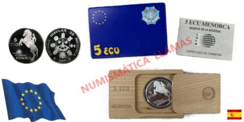 ESPAÑA 5 ECUS 1996 MENORCA