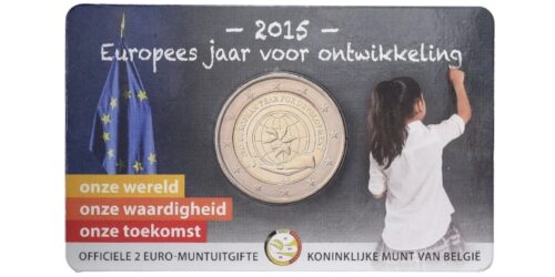 2 EUROS BELGICA 2015 AÑO EUROPEO DEL DESARROLLO