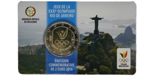 2 EUROS BELGICA 2016 EQUIPO OLIMPICO