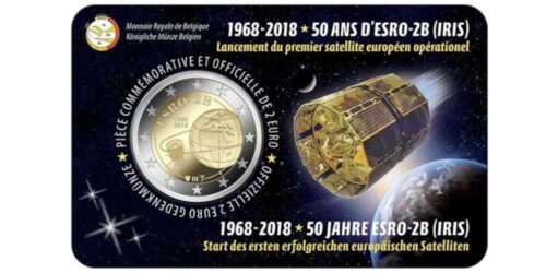 2 EUROS BELGICA 2018 SATELITE ESRO-2B