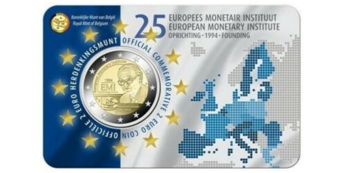 2 EUROS BELGICA 2019 25º ANIVº DEL INSTITUTO MONETARIO EUROPEO