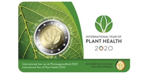 2 EUROS BELGICA 2020 AÑO INTERNACIONAL DE LA SANIDAD VEGETAL