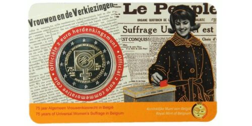 2 EUROS BELGICA 2023 SUFRAGIO FEMENINO