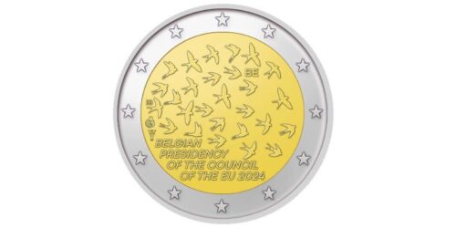 Alternative view of 2 EUROS BELGICA 2024 PRESIDENCIA BELGA DE LA U.E.