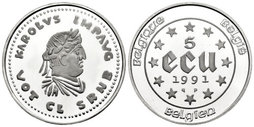 BELGICA 5 ECUS 1991 CARLOS I