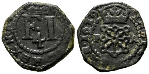 FELIPE III  4 CORNADOS 1619 PAMPLONA