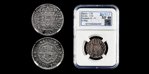 FERNANDO VI  2 REALES 1758 SEVILLA JV