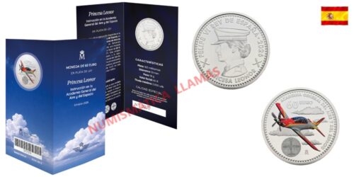 ESPAÑA 60 EUROS 2026 ACADEMIA DEL AIRE (CARTERA NUMERADA)